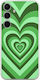 Latte Love Green Samsung Galaxy A55 5g Mobile Phone Case Flexible TPU Transparent Silicone