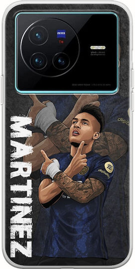 Husă Football Stars Lautaro Martinez Vivo X80 TPU Flexibil Silicon Transparent