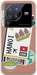 Калъф Ticket To Hanoi Vivo X80 Pro Гъвкав TPU Прозрачен Силикон Калъф Ticket To Hanoi Vivo X80 Pro Гъвкав TPU Прозрачен Силикон