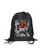 Koupakoupa Cristiano Ronaldo KP_33399_gymbag-bb Schwarz Sporttaschen Rucksack für Fitnessstudio