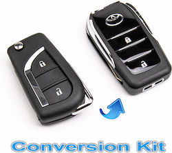 Калъф за Ключ за Автомобил Toyota Avensis Auris Hilux Corolla 2 Бутона Toy43 Калъф за Ключ за Автомобил Toyota Avensis Auris Hilux Corolla 2 Бутона Toy43