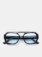 Luigi Unisex Sunglasses With Blue Frame And Blue Lens