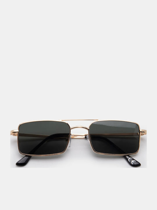 Luigi Ochelari De Soare Unisex Cu Ramă Metalică Verde Și Lentile Verzi 4864531