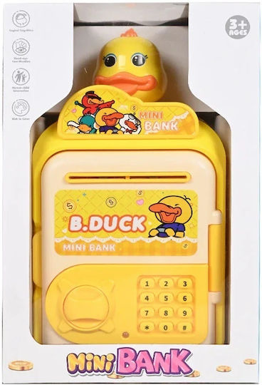Sicheres Kinder Sparbüchse Spielzeug Sparschwein Mit Enten Geräuschen Licht Automatisches Banknotenausgabe