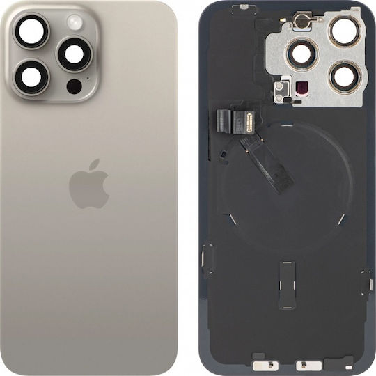Капак Батерия Apple iPhone 15 Pro Max Бежов Натурален Титан Резервен