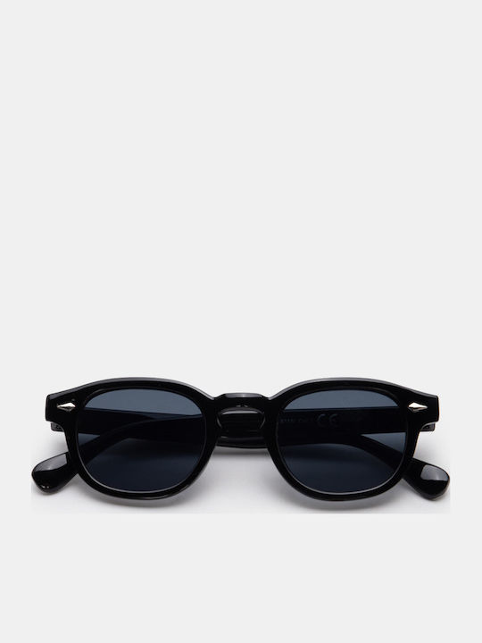 Luigi Unisex Γυαλιά Ηλίου με Μαύρο Σκελετό και Μαύρο Φακό 4861701