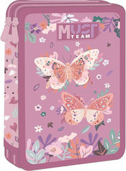 Must Team Butterfly Filled Lilac Pencil Case
