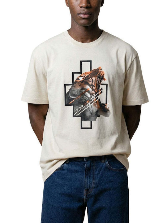 Marcelo Burlon Мъжка Тениска Бежова