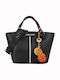 Leather Women's Bag Crossbody Handbag Black