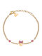 Disney Women's Gold Plated Steel Bracelet with Zircon