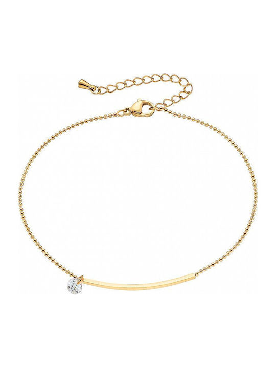 Oxzen Vergoldete Fußarmband aus Stahl Oxzen Vergoldete Fußarmband aus Stahl