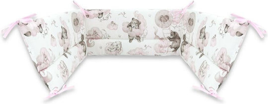 Qmini Πάντα Κλασική Εσωτερική Teddy Bear And Friends Pink 30x180cm