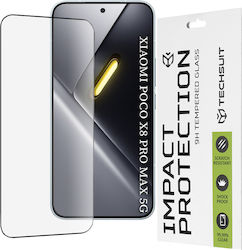 Techsuit Full Face Tempered Glass Μαύρο (Poco X8 Pro Max)