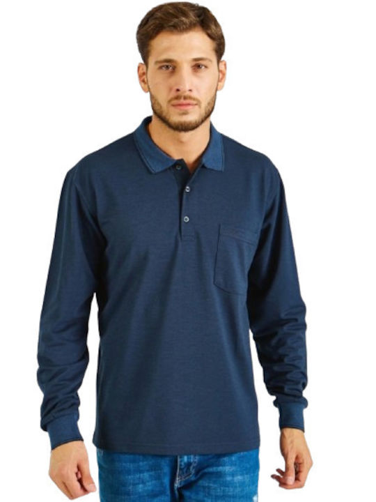 DeFacto Polo Herrenbluse Blau- Raph