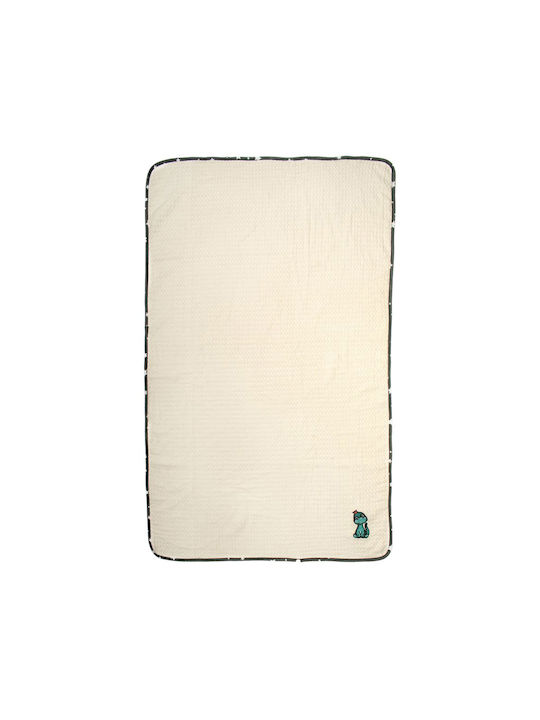 Dimcol Nursery Swaddling Blanket Dinosaur Waffl...