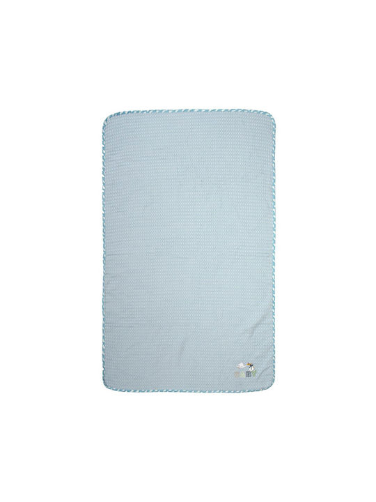 Dimcol Κουβέρτα Κούνιας Stork 100x160εκ.