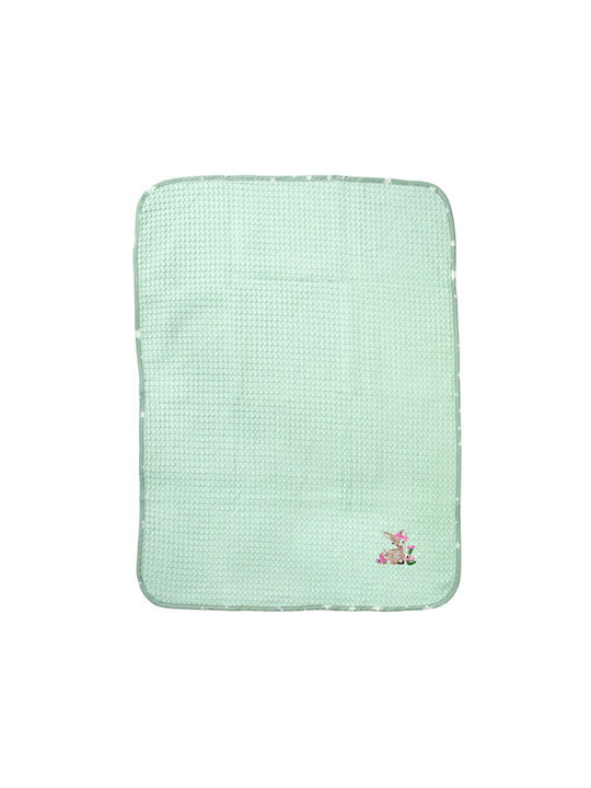 Dimcol Nursery Swaddling Blanket Deer Waffle Gr...