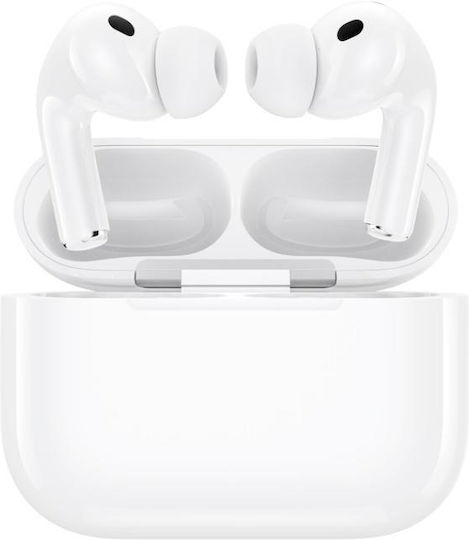 XO X8 In-ear Bluetooth Handsfree Ακουστικά με Αντοχή στον Ιδρώτα και Θήκη Φόρτισης Λευκά