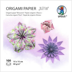 Ursus Paper 15x15/80g Origami 02 Blossom 100 Sheets