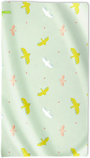 Saro Πετσέτα Παραλίας Microfiber Tropicool Mint 90x160εκ 64324