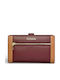 Large Leather Women's Wallet with RFID Burgundy