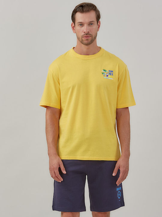 Admiral T-shirt Κιτρινο