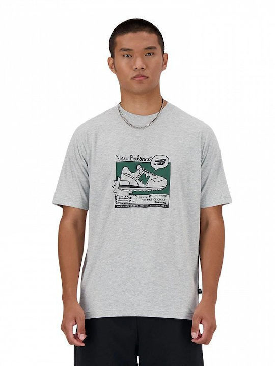 New Balance Αθλητικό T-shirt Grey