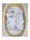 Newborn Подредба Одеяло За Количка Розово 75x100см