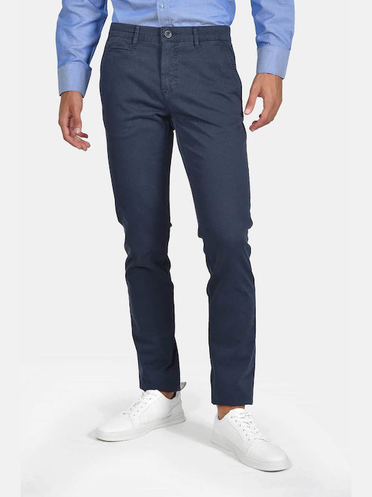 Men's Trousers Chinos Elastic Slim Fit Navy
