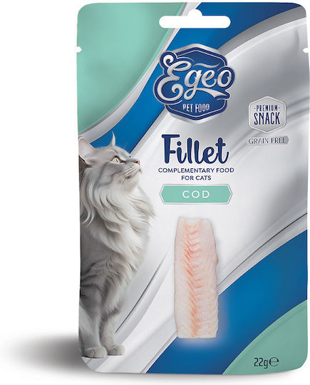 Egeo Pet Food Wet Cat Food with Cod and Meat Grain Free 22gr