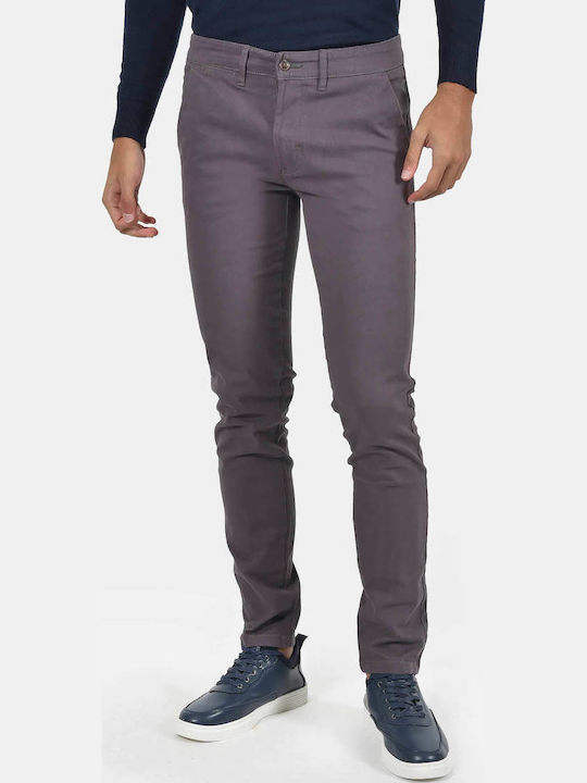 Men's Trousers Chinos Elastic Regular Fit Grey
