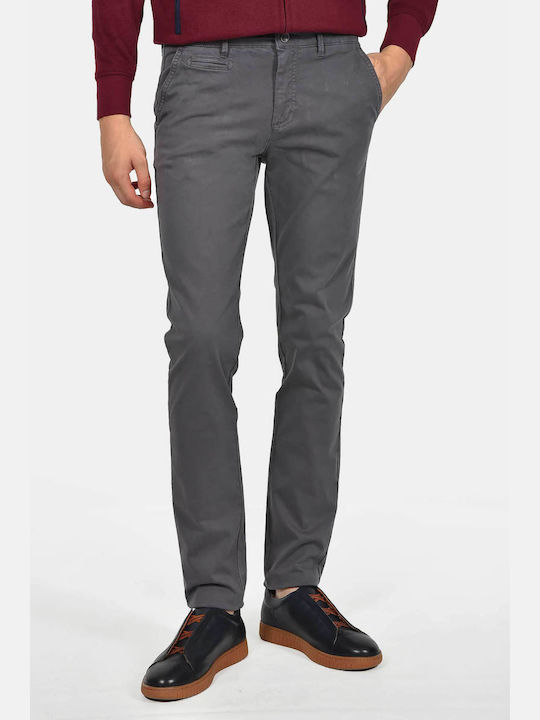 Berto Lucci Men's Trousers Chinos Elastic Slim ...