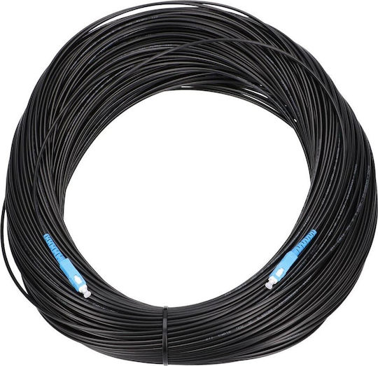 Extralink Flat Καλώδιο Οπτικής Ίνας SC/UPC-SC/UPC εξωτερικού χώρου 200m