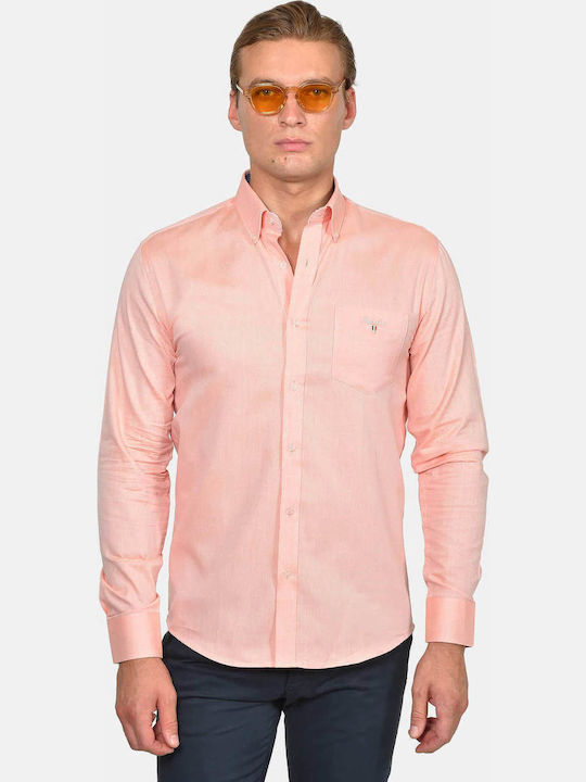 Berto Lucci Long Sleeve Cotton Shirt in Regular...