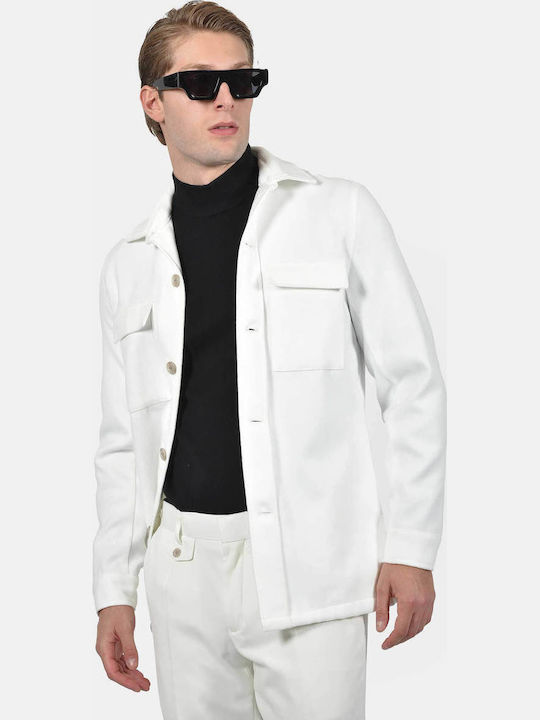 Berto Lucci Μακρυμάνικο Overshirt σε Κανονική Γ...