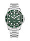Beverly Hills Polo Club Men's Watch Battery with Silver Stainless Steel Bracelet