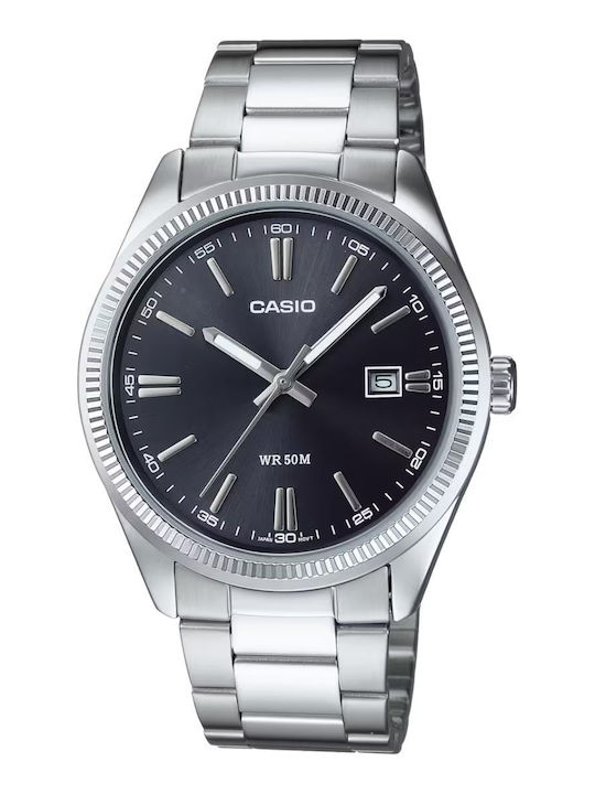 Casio Мъжки Часовник 43.3mm На Батерия с Черна ...