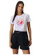 Women's Short Sleeve White Blouse