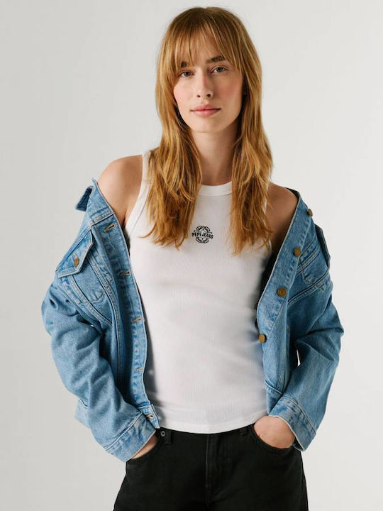 Women's Sleeveless Blouse White