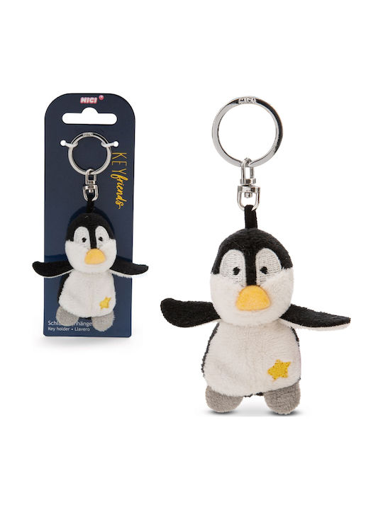 Plush Penguin Star Keychain 5cm Nici #62089