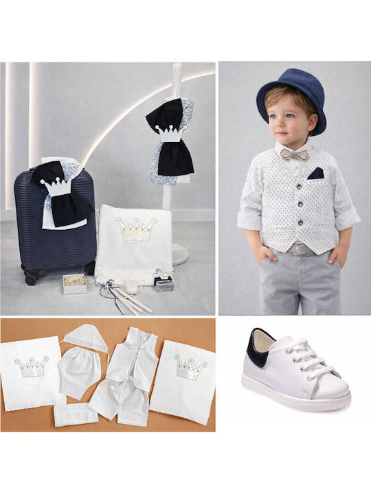 Baptism Set Boy Crown Outfit Guy Laroche