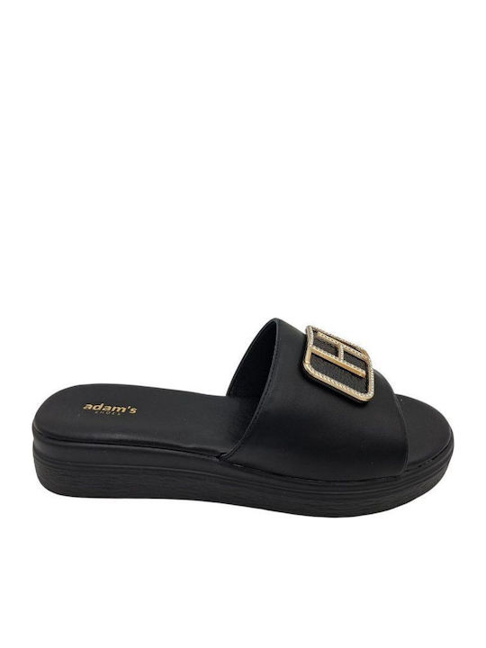 Adam's Shoes Γυναικεία Σανδάλια Μαύρα