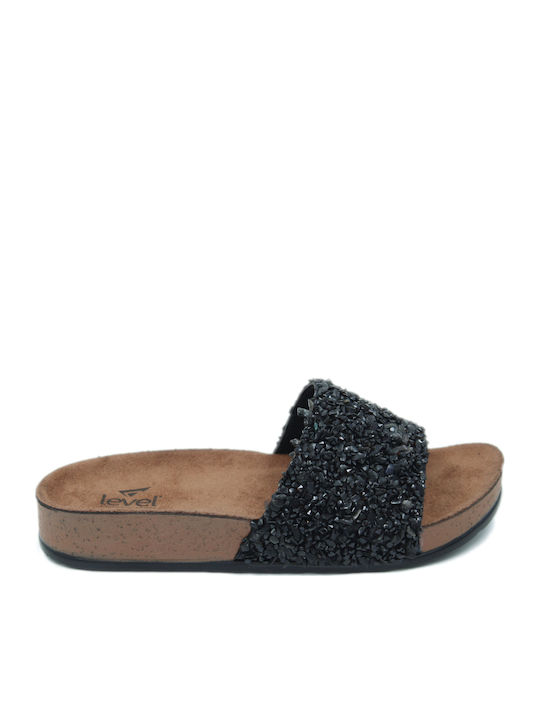 Damen Anatomisch Schwarze Flatforms