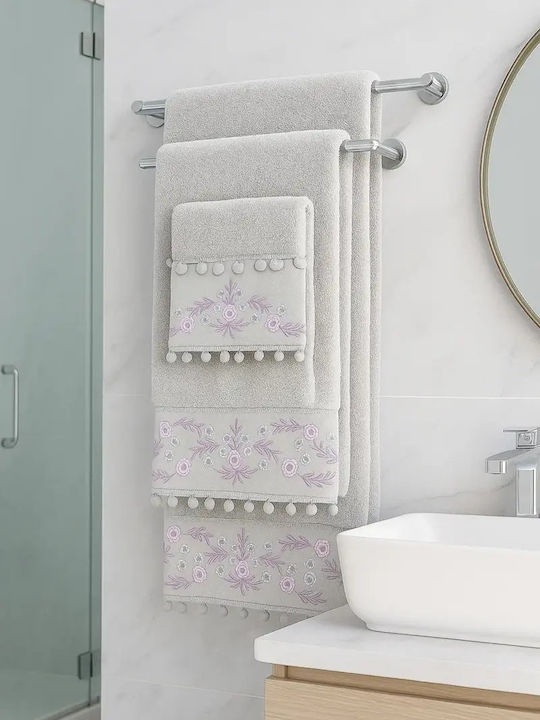 Комплект Хавлиени Кърпи 3 Бр Design Сиви