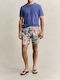 Men's Swimwear Bermuda Cream with Patterns