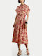 Midi Damenkleid Rot