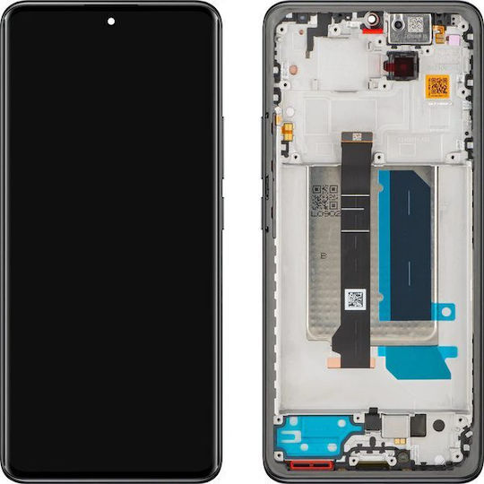 Amoled Screen with Touch Mechanism and Frame for Xiaomi Redmi Note 14 Pro Plus 5g (Black)