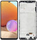 OLED Bildschirm mit Touch-Mechanismus und Rahmen für Samsung Galaxy A32 4G Schwarz