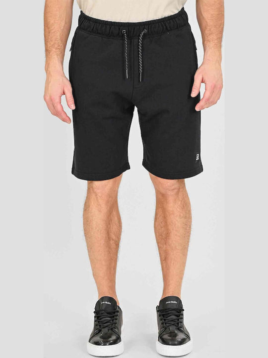 Rebase Αθλητική Ανδρική Βερμούδα Black