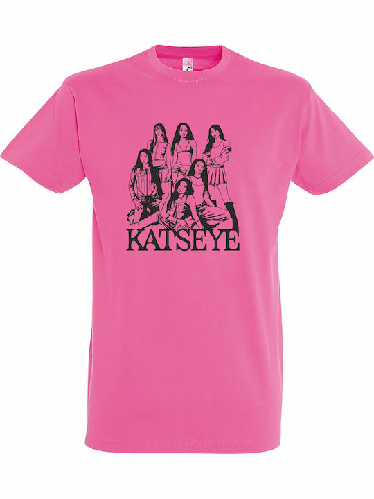 Kids Top Pink Katseye Band Members Fanart Design